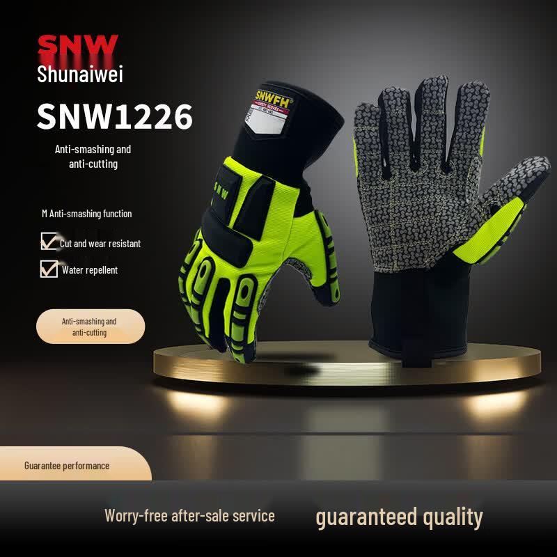 SNWFH SNW1226 Anti-Impact Cut-Resistant Waterproof Nitrile Gloves XL