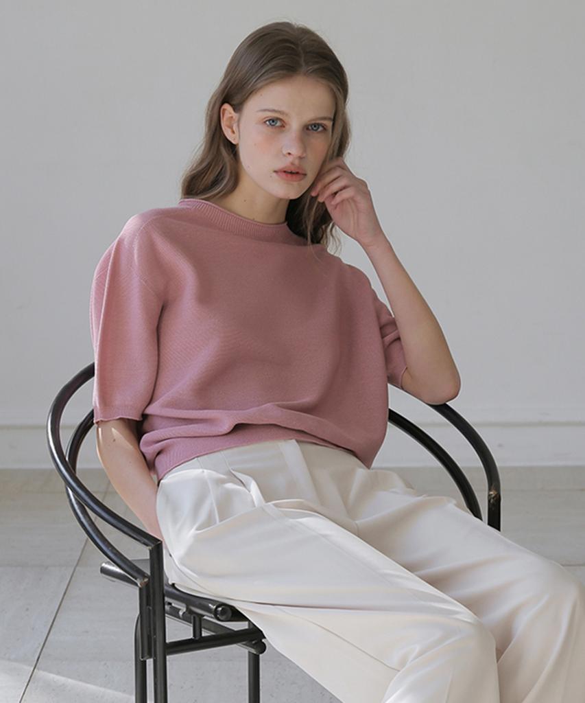 Beleunepeu Whole Garment Rolled Round Knit (4 Colors)