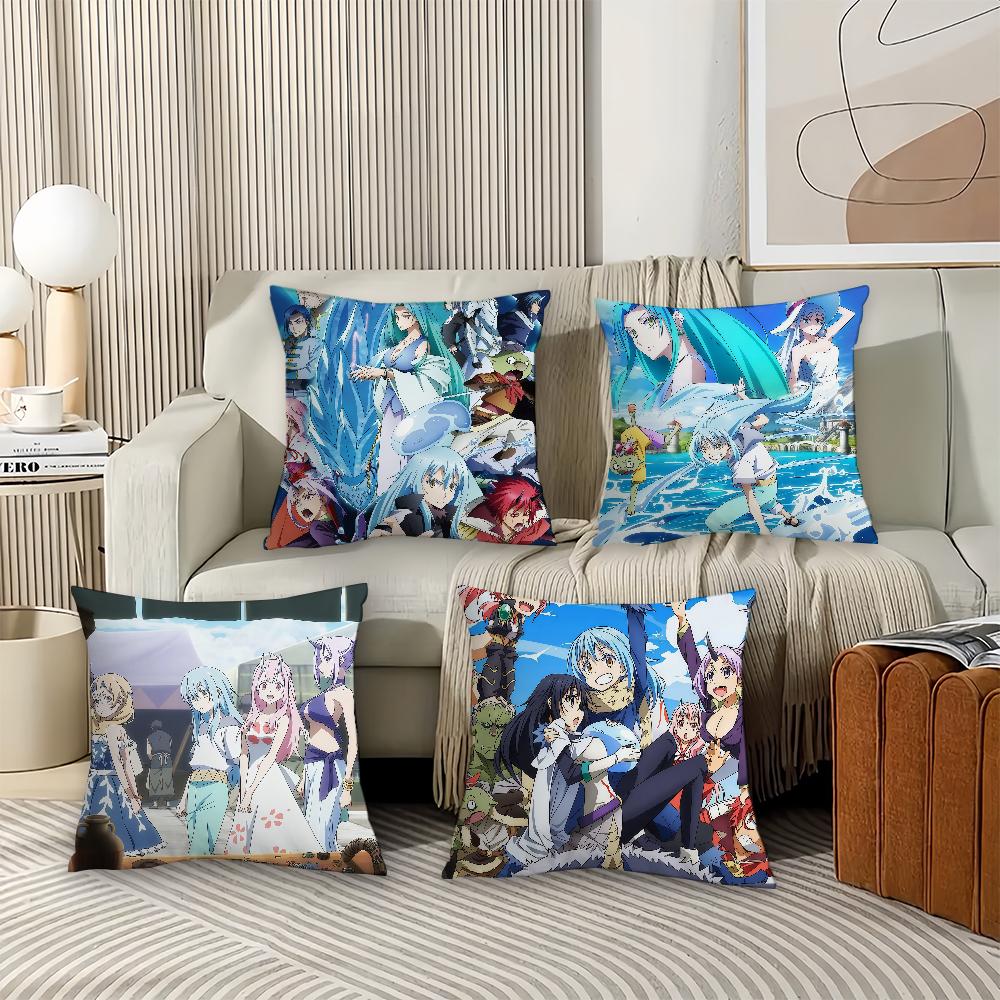 Movie That T-Time I Got R-ReincarnatedS-Slime Pillow Case Office Cushions Suitable For Sofa Car Bedroom Decorative Cushion Cover