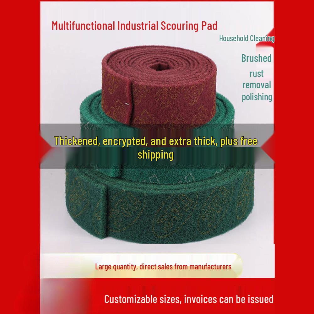 3M Stainless Steel Scouring Pad Roll for Kitchen Pot Brush & Rust Removal