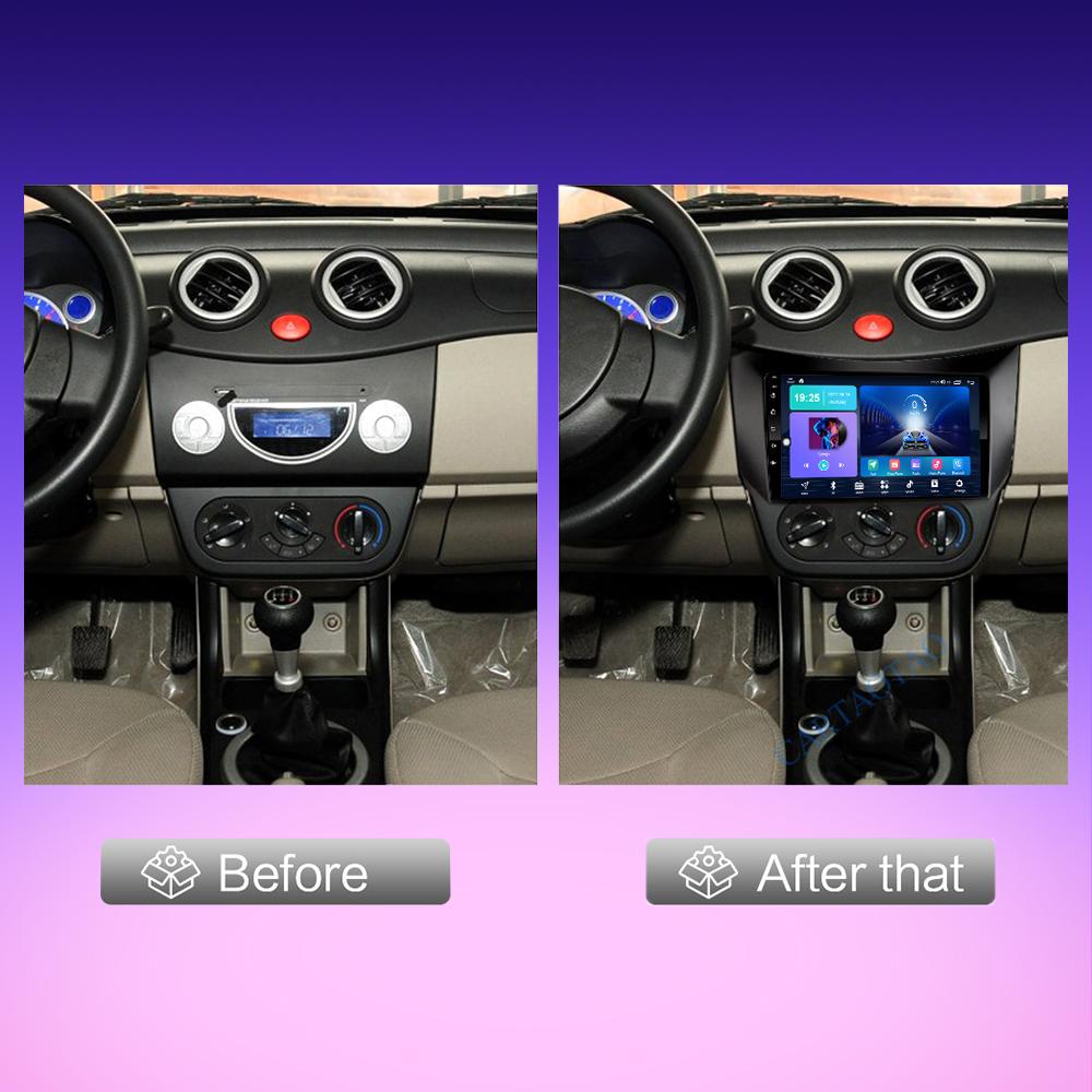 2 DIN Android Carplay Car Radio For Lifan 320 2009-2012 Multimedia Player Head Unit Stereo GPS Navigation BT WIFI 2+32GB