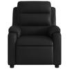 Massage Recliner Chair Faux Leather Black