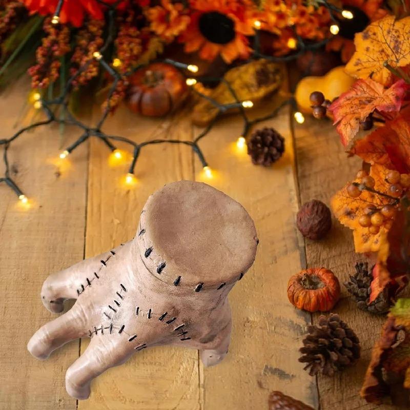 Ręka Rzecz Halloween Straszna Sztuczna Ręka Rekwizyty Psikus Realistyczna Kreatywna Figurka Dekor Rzemiosło Rzeźba Środa Dekoracja Rozmiar Naturalny