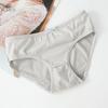 Soft Stretch Cute Bowknot Panty Women Lingerie Mid Waist Briefs Underwear Solid Colors