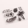 Coconut Trees Beach Transparent Clear Silicone Stamp/Seal DIY Scrapbooking Decorative Clear Stamp