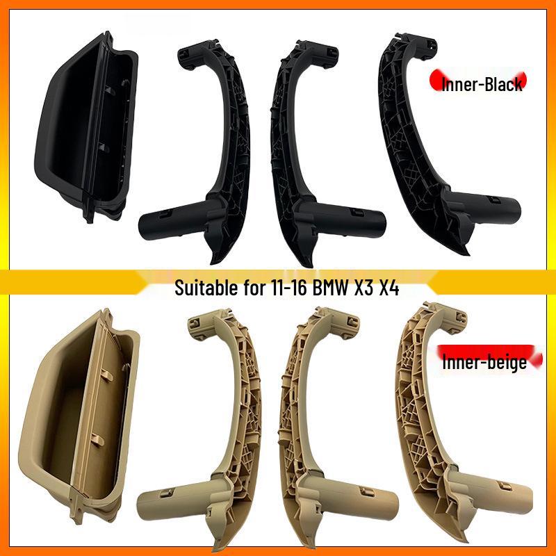 BMW X3/X4 Interior Door Handle Armrest Frame, Inner Pull & Outer Skin, F25/F26 Models