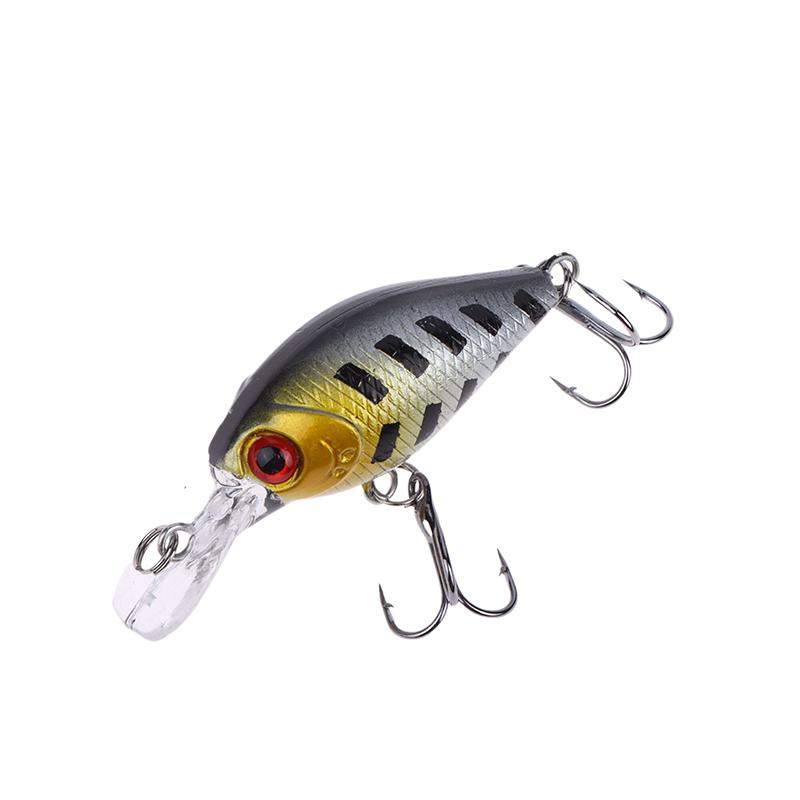 5 Stück/Box Kurbelfisch Rock Fish Barsch Angelköder Set 4,4G Künstliche Köder Oberflächenköder Kurbel Wobbler Angelzubehör