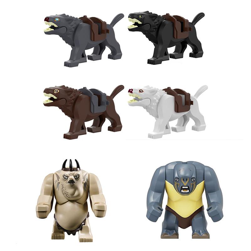 Herr der Ringe Oger Bausteine Figuren Ziegel Lernspielzeug Cartoon Figuren Action Spielzeug Ziegel Kinder