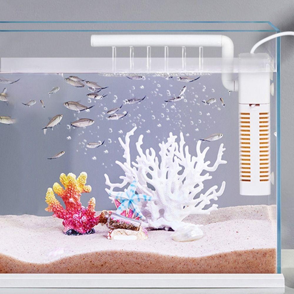 Filtres internes pour aquariums, filtration silencieuse de l'oxygène par ondes, pompe à eau efficace