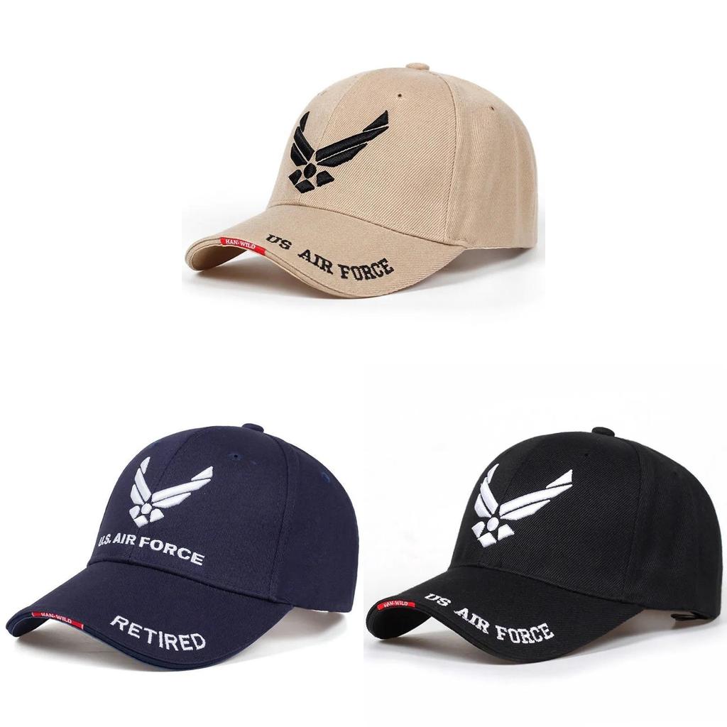 Usa Air Force Baseball Cap With Embroidered Brim For Outdoor Sun Protection