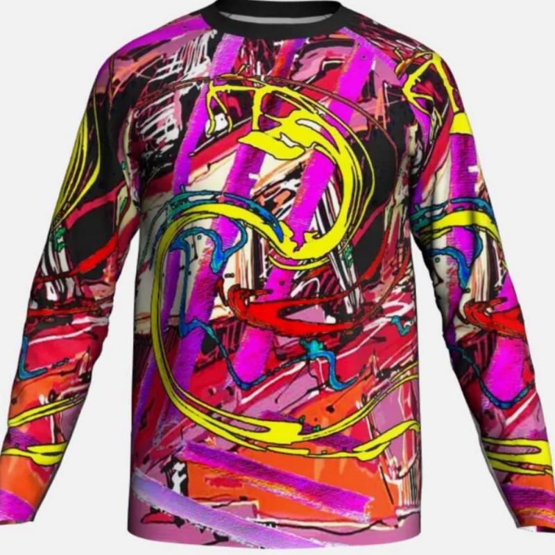 Downhill Clothing Breathable Quick-dry Mountain Cross-country Motorcycle Riding Long-sleeved T-shirt Bike XL