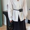 Korean Style Women Waist Bag Solid Color Small Card Bag Mini Belt Envelope Waist Bag  Outdoor