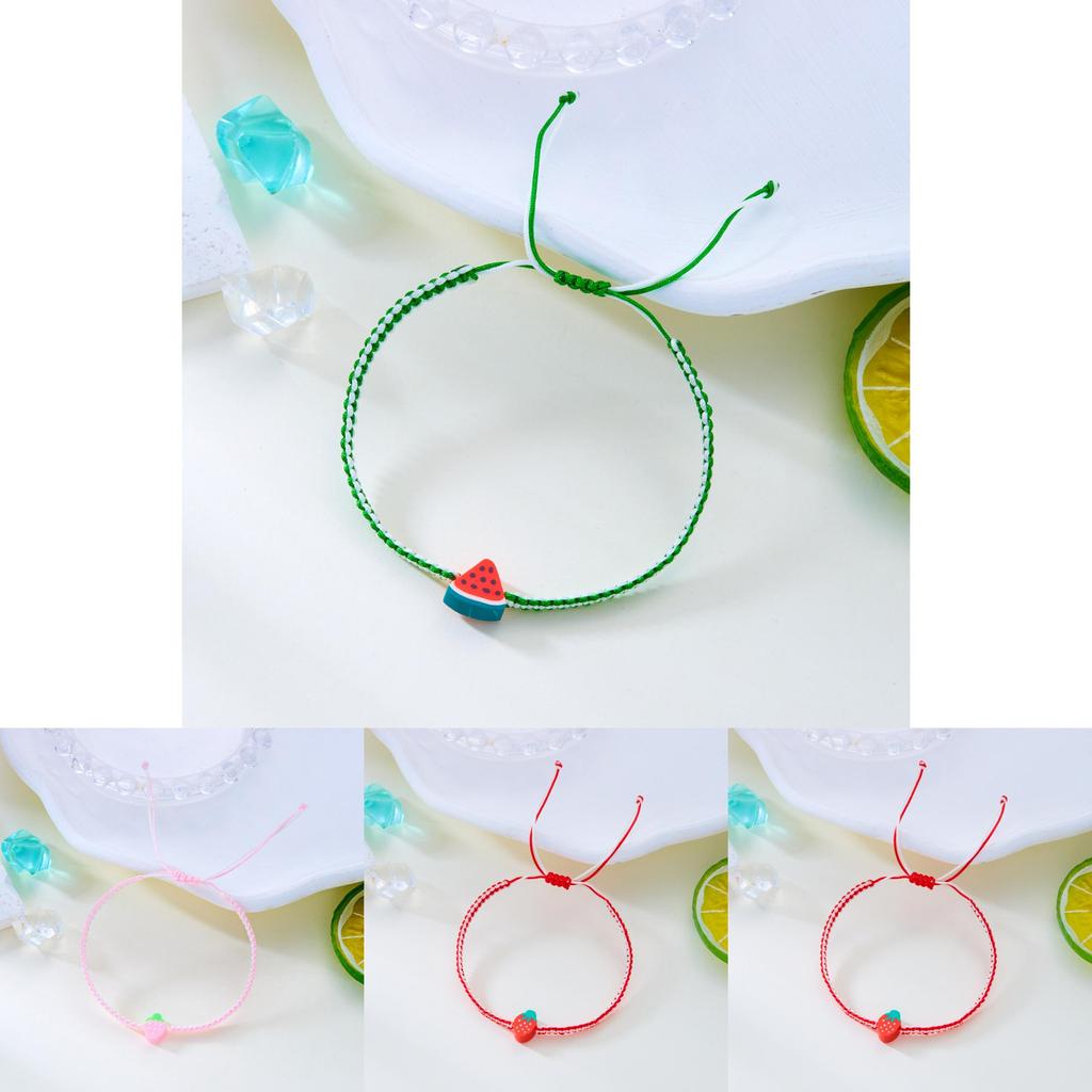 Summer Fruit Bracelet With Handmade Soft Clay For Women And Friendship Gifts