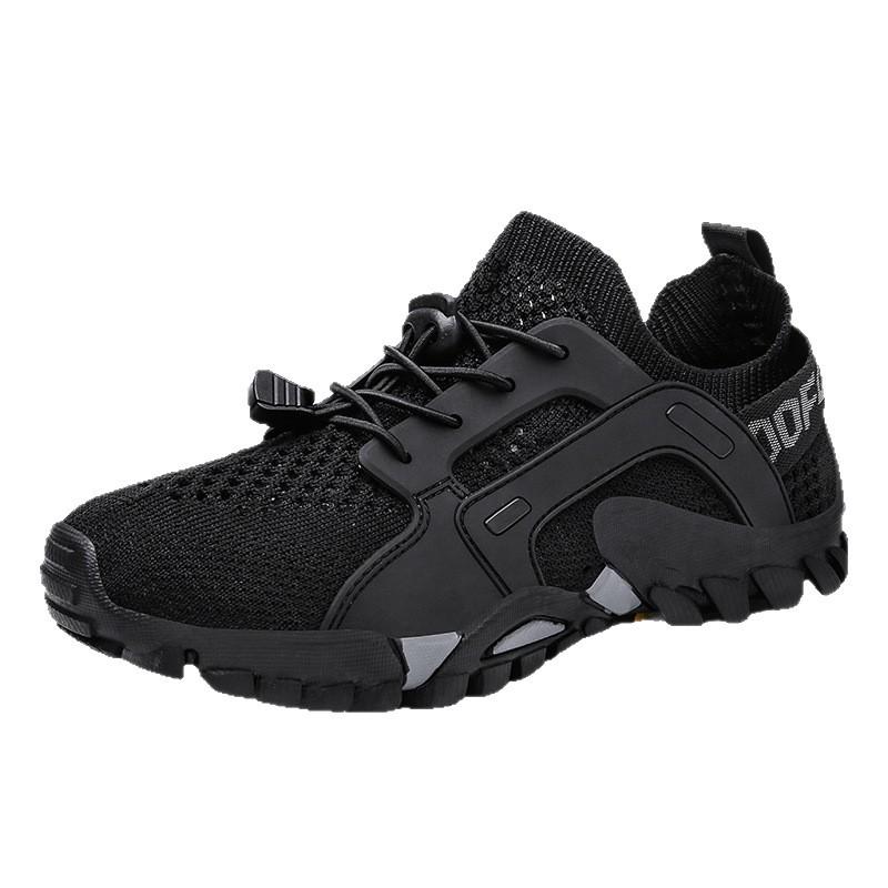 Hollow Breathable Casual Hiking Shoes Low-top Sleeve Running Shoes Men's Fashion Outdoor Creek Tracking Shoes