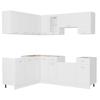 Ensemble de meubles de cuisine - vidaXL - 11 pcs - Blanc - Aggloméré - Design contemporain