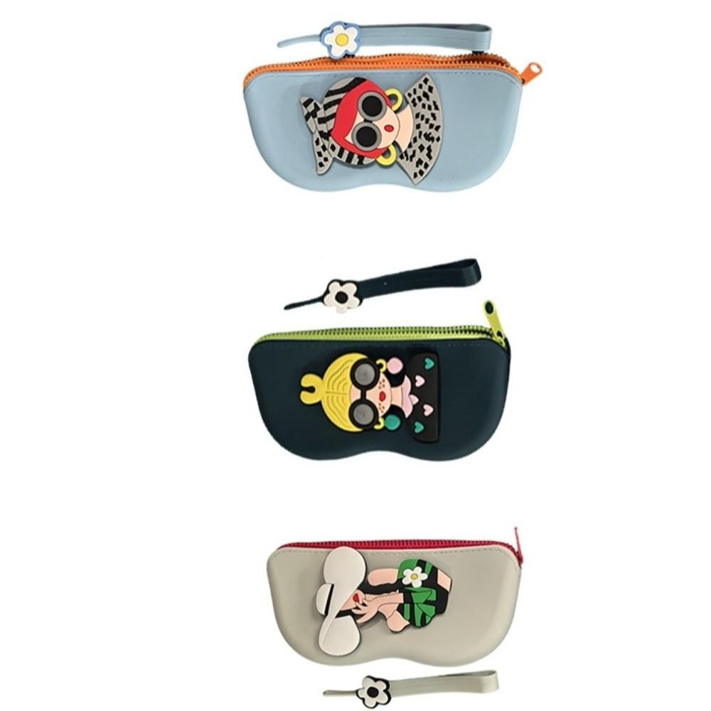 Dustproof Small Items Bag Multifunctional Sunglasses Pouch Fashion Silicone Eyeglasses Case Travel