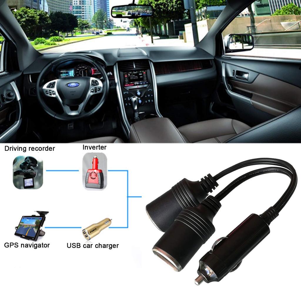 GTIWUNG Cigarette Lighter Cigarette Socket 12V/24V Compatible Dual DC Power
