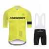 Men Summer Merida  Short Sleeve Cycling Jersey Set MTB Maillot Ropa Ciclismo Bicycle Wear Breathable Cycling Clothing