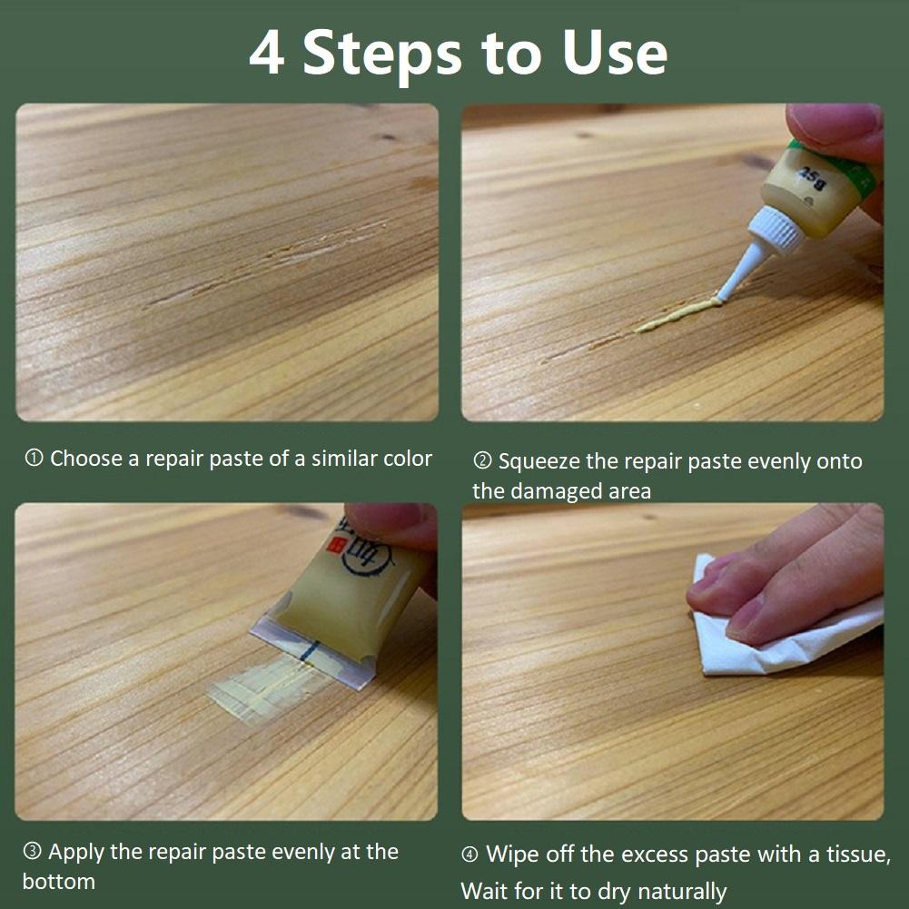 Multipurpose Wooden Furnitures Scratch Repair Agent Woodwork Damage Repairs Cream Furniture Refinishing Paint Scratch Filler 25g