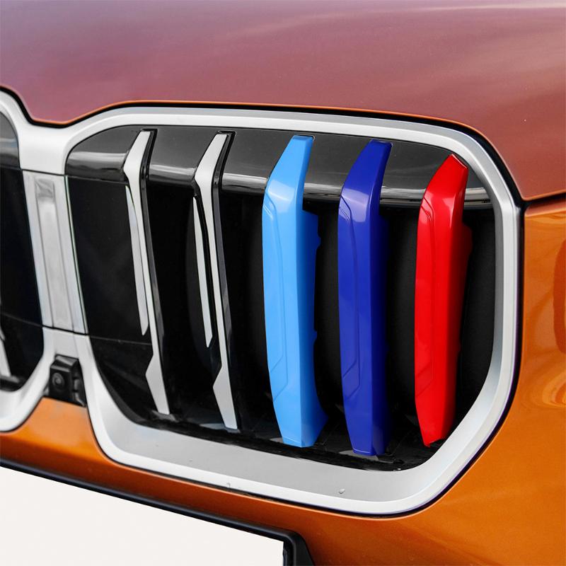 For BMW X1 U11  ABS Car Front Grille Stripes Covers Grid Strips Clips Trim Cover Car Accessories