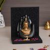 Grey Golden Resin Palm Lord Buddha Idol Tea Light Candle Holder| Gautam Buddha Statue Tea Light Holder Diwali Decoration Items