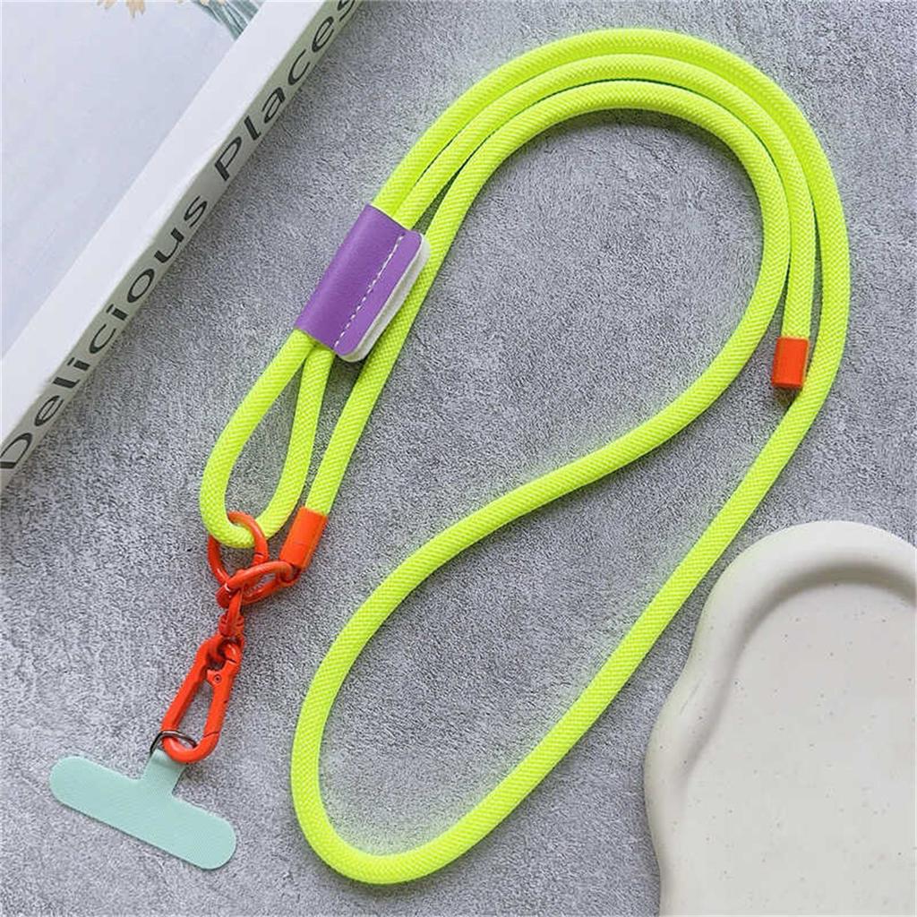 Süßes verstellbares Lanyard Crossbody Schultergurte Schlüsselanhänger Schlüsselring Geflochtenes Seil Mit Ersatz-Patch Zubehör