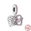 2025 Hot Sale 925 copper Balloon Rainbow Unicorn Charm Bead Fit Original Pantaro Bracelet Making Fine DIY Zircon For Women
