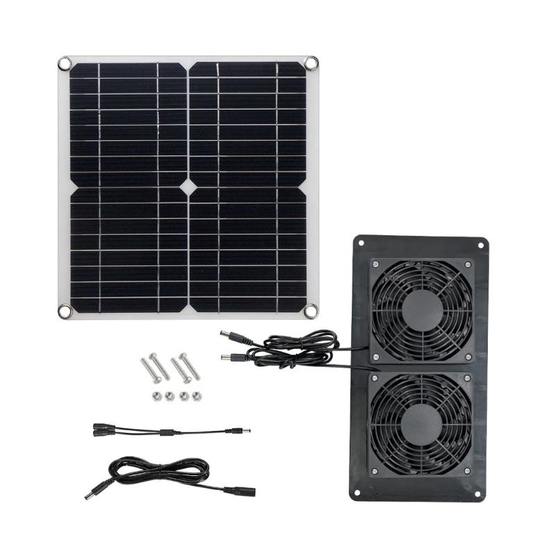 12W Fan Computer Plastic and Monocrystalline Silicon Construction Easy Tool Installation for PC Components