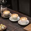 Ceramic Shell Shaped Coffee Cup, Suitable for Home Decoration, Breakfast Milk Cup and Stir Fry Bowl, Afternoon Tea,Latte Art Cup