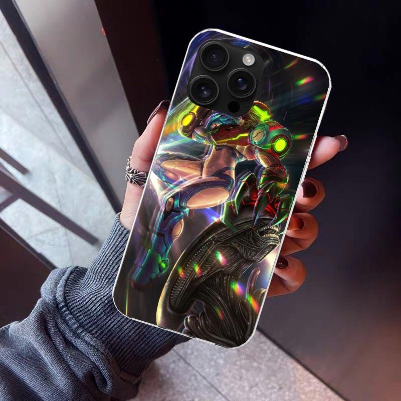 

Game M-Metroids Phone Case For iPhone 17 Air 11 13 Mini 14 15 Plus 16 12 Pro Max 16E SE 7 8 Pattern Soft TPU Back Cover 17 Air iPhone 15 Pro Max