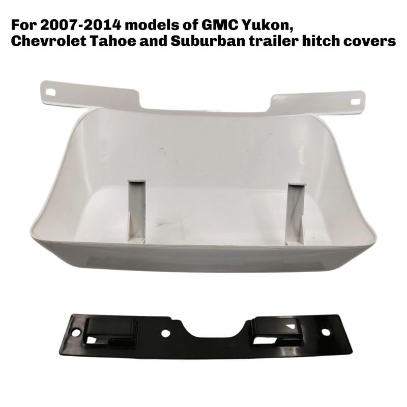 

Car Accessories Trailer Hitch Cover Kit For GMC Yukon For 07-14 Tahoe Suburban White белый