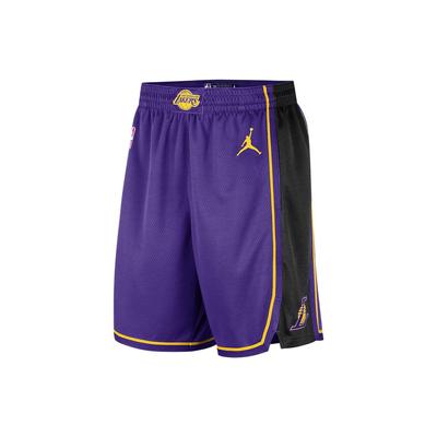 NBA Los Angeles Lakers Statement Edition Swingman Dri-FIT Σορτς Μωβ/Κίτρινο Ανδρικά Streetwear DO9432-504