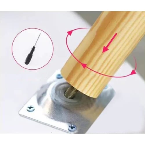 Fegson Solid Beech Furniture Legs, Set of 4, 200kg Weight Capacity, Table Legs, Sofa Legs, DIY, with Installation Kit, Natural Scandinavian Style, Off