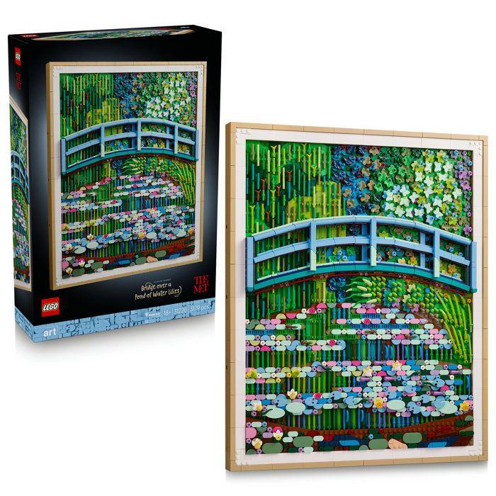 LEGO Art 31220 Claude Monet : le Bassin aux Nymphéas, Harmonie Verte - Set pour Adulte