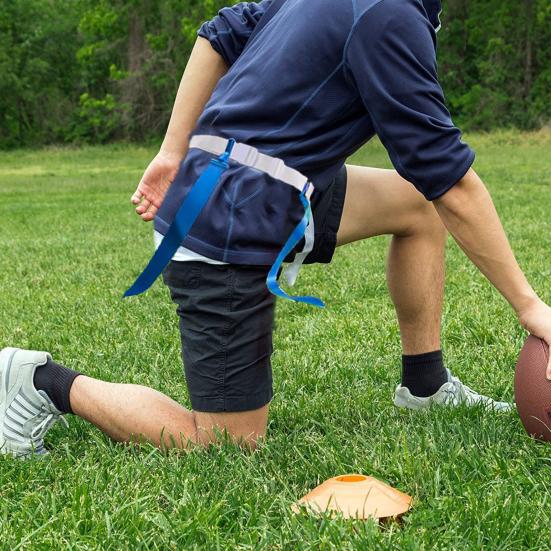 

Футбольный пояс Yousheng с регулируемым флагом и лентой-застежкой Яркий цвет Мягкие износостойкие утолщенные лямки Флаги на талии Спортивные принадлежности