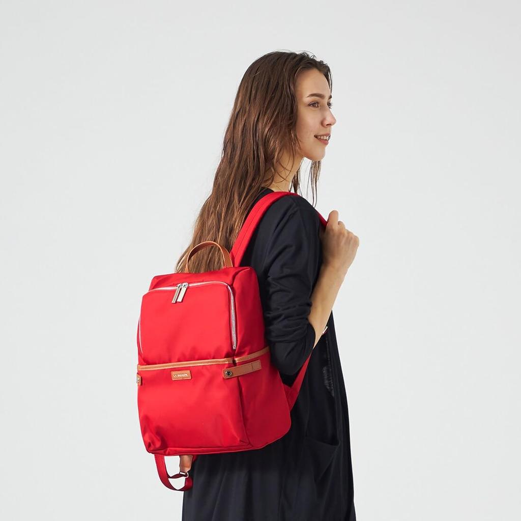 Labagagery Water-Repellent Nylon Basic Backpack B008605 Black (10)