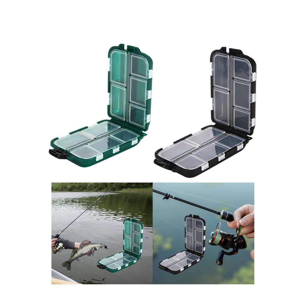 Fishing Tackle Box Fishing Storage Box Fishhook Organizer Tool Jig Double Sided