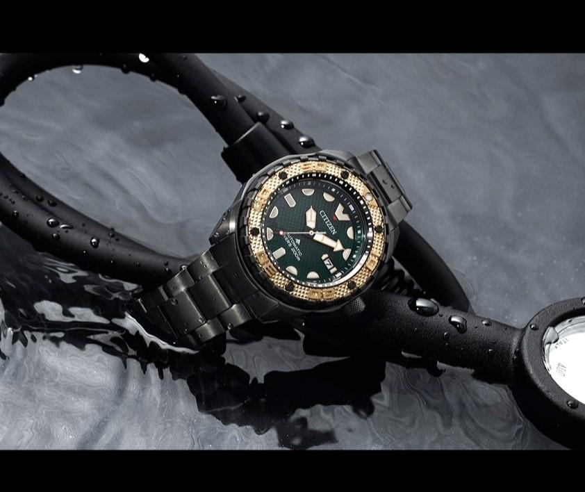 Citizen PROMASTER Mechanical Green Anaconda Super Titanium Watch NB6008-82X