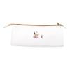 Factory Stationery Triangular Pen Snoopy Faux Multicolor T'S Pouch, Comic, Leather, White,