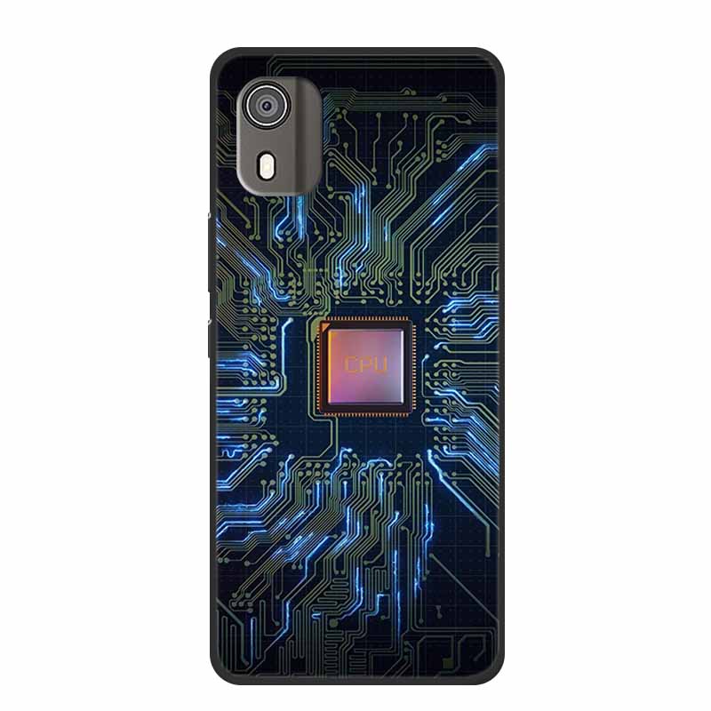 Case For Nokia C02 Luxury Soft Silicone TPU Black Phone Cover for Nokia C02 C 02 NokiaC02 Funda Lovely Shockproof Bumper Coque