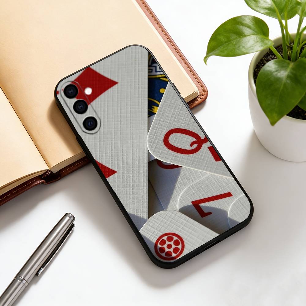 

Poker Phone Case Black Silicone Soft For Samsung Galaxy A73,A72,A71,A70,A53,A52,A51 Samsung a51 4g