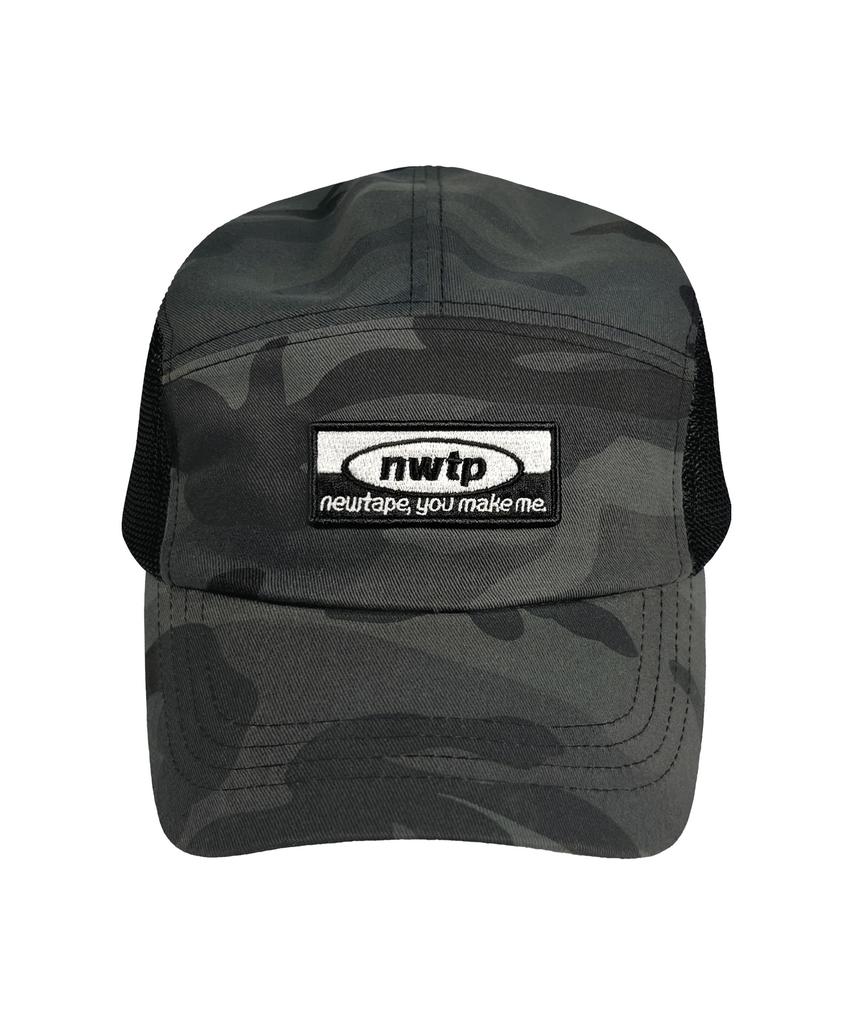 Nyuteib Oversized Military Mesh Camp Cap - Black