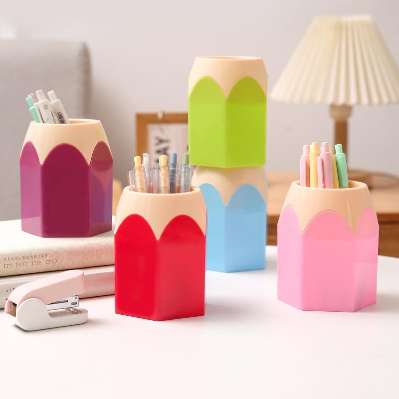 2pcs Pencil Holder - Stylish Desktop Storage Ctainer For Home Office - Organize Desk Accessories