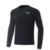 Camiseta de Manga Larga con Cuello Redondo y Logo Bordado Serie de Running Li Ning para Hombre ATLV285-1