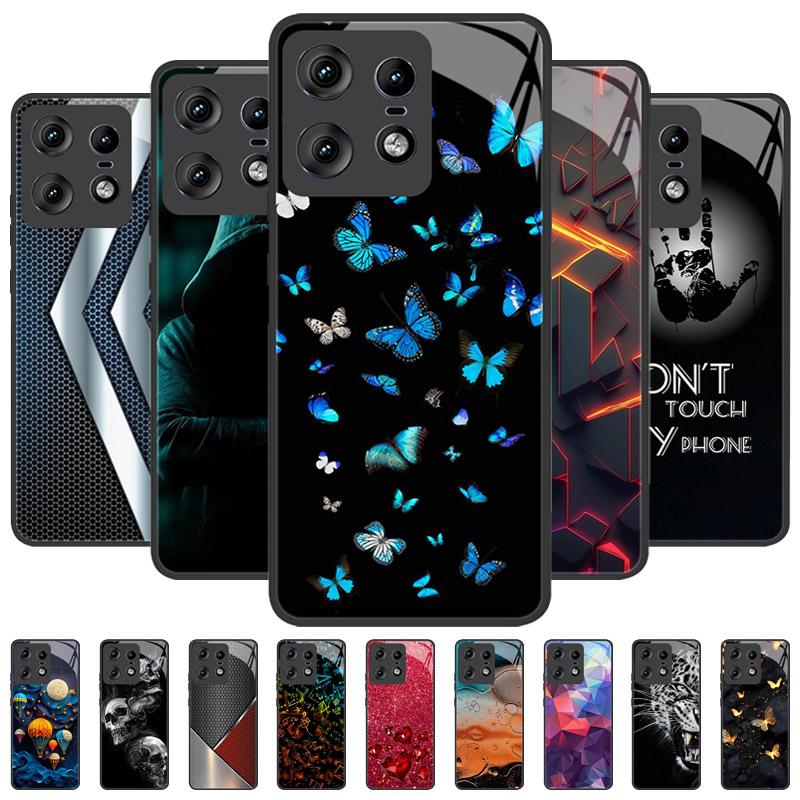 Luxury Tempered Glass Case For Motorola Edge 50 Pro Neo Fusion Ultra Phone Cover S50 X50 Ultra 5G Full Protective Shell Fundas
