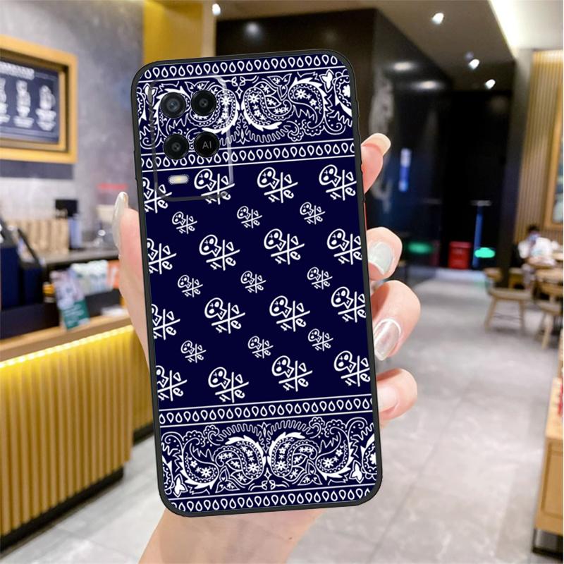

Blue Bandana Paisley Case For Oppo A74 A54 A94 A78 A98 A18 A60 A80 A40 A38 A58 A96 A76 A16 A15 A17 A57 A77 A5 Pro OPPO A77 5G