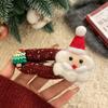 Felt Christmas Tree Hair Clip Elk Xmas Wool Barrettes Unique Santa Claus Hairpin  Girls