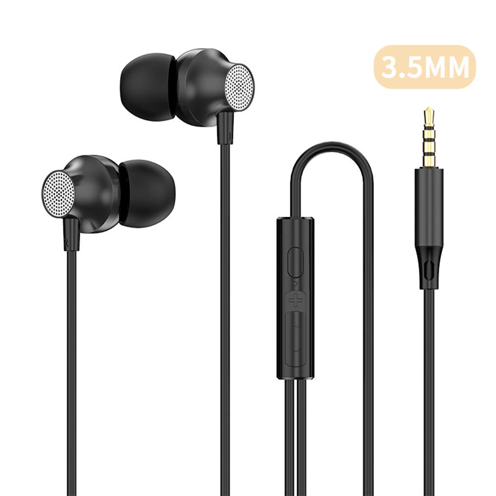 

Цифровые чиповые проводные наушники 3,5 мм AUX/Type C 9D HiFi Surround Heavy Bass In-Ear гарнитуры для Samsung Huawei Xiaomi OPPO iPad PC 3.5MM AUX Black