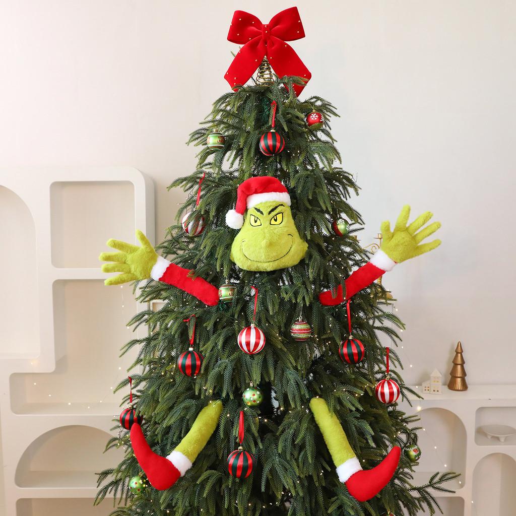 Christmas Plush Grinch Toy With Plush Material For Holiday Decor And Gift Giving