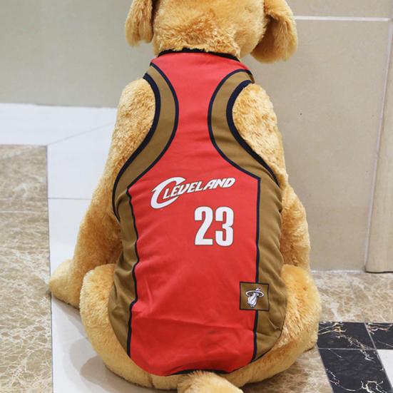 Pet Summer Mesh Letter Vest Basketball Jersey T-Shirt Sportswear Dog Clothes